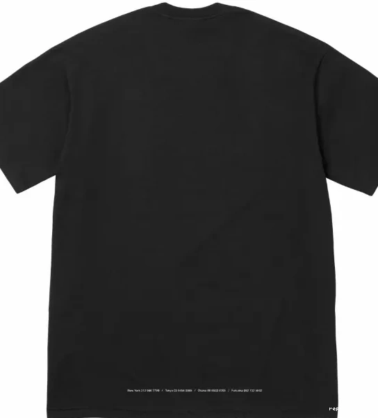 Space Time Black S-XL Tee Short Sleeve White Tunnel Tunnel and SS24 T-shirt 0325